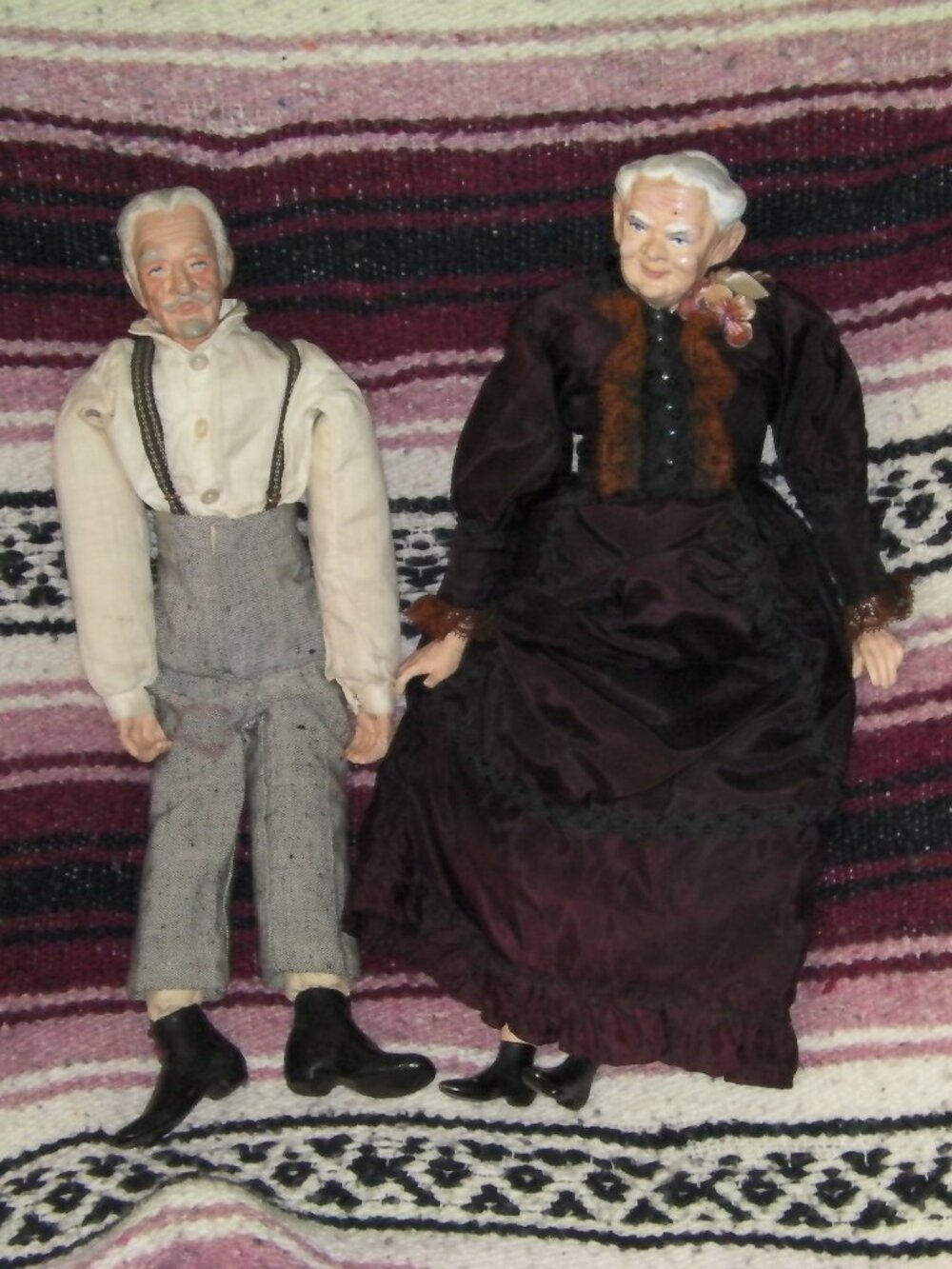 For Doll Collecters -- Pair of 1950s Maggie Heads Antique Dolls